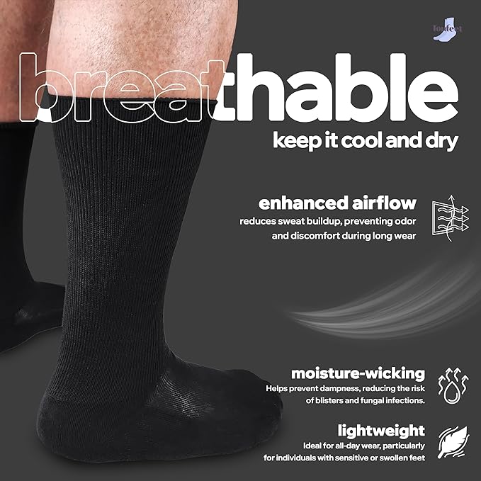 Extra Wide Dress Socks By Toufeet