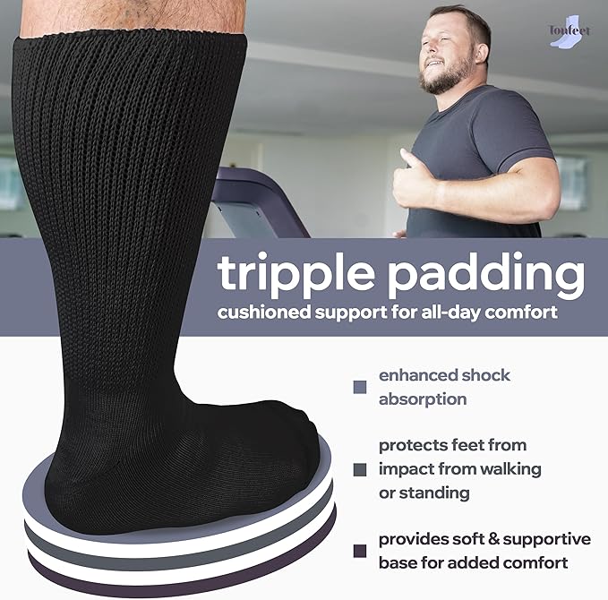 Extra Wide Dress Socks By Toufeet