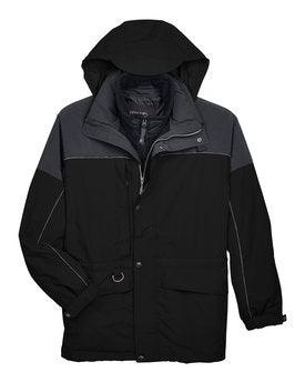 North End 3-in-1 Two-Tone Parka Black - Hajjar's Big & Tall Mens Clothing
