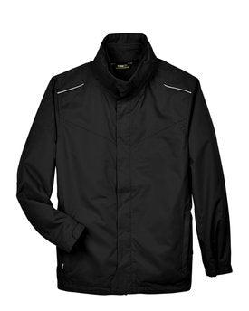 CORE365 Men's Tall 3-in-1 Jacket with Fleece Liner Black - Hajjar's Big & Tall Mens Clothing