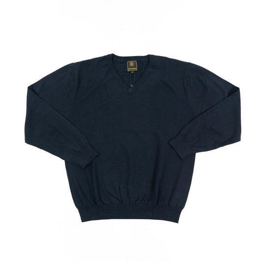 FX Fusion V-Neck Sweater Navy - Hajjar's Big & Tall Mens Clothing