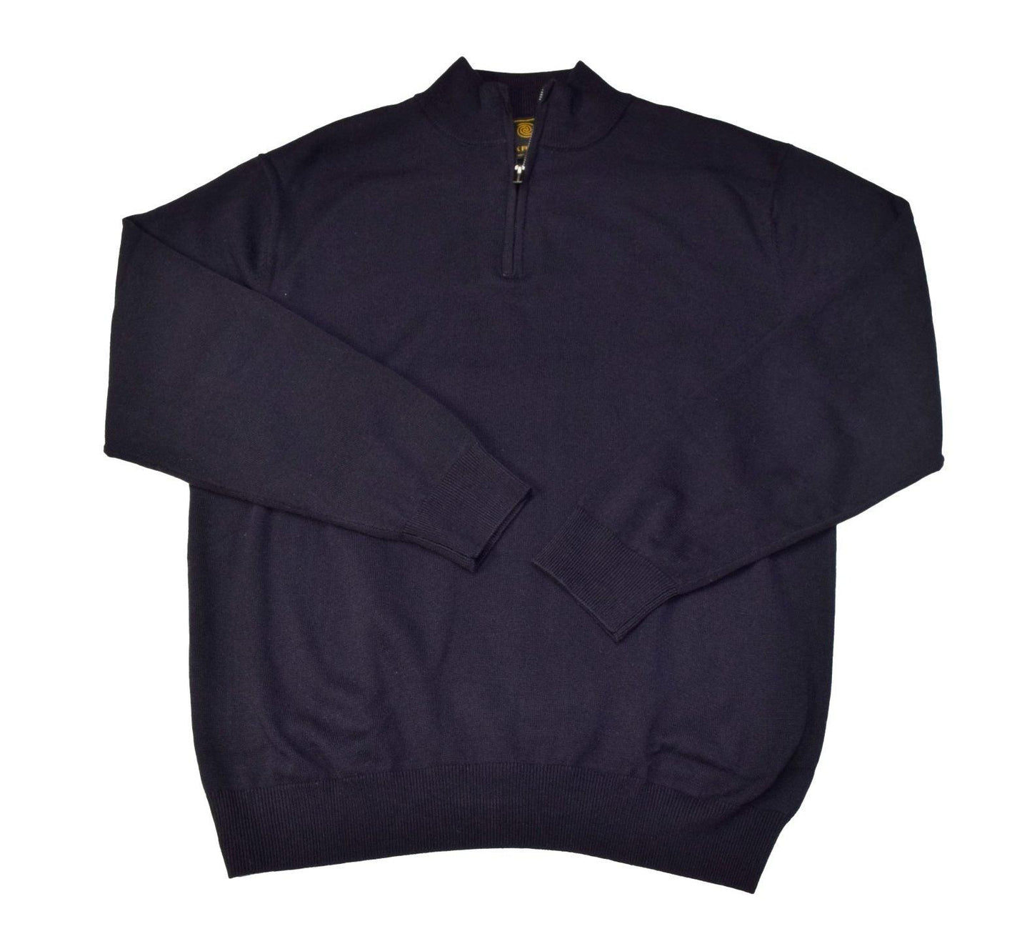 FX Fusion 1/4 Zip Sweater Navy - Hajjar's Big & Tall Mens Clothing