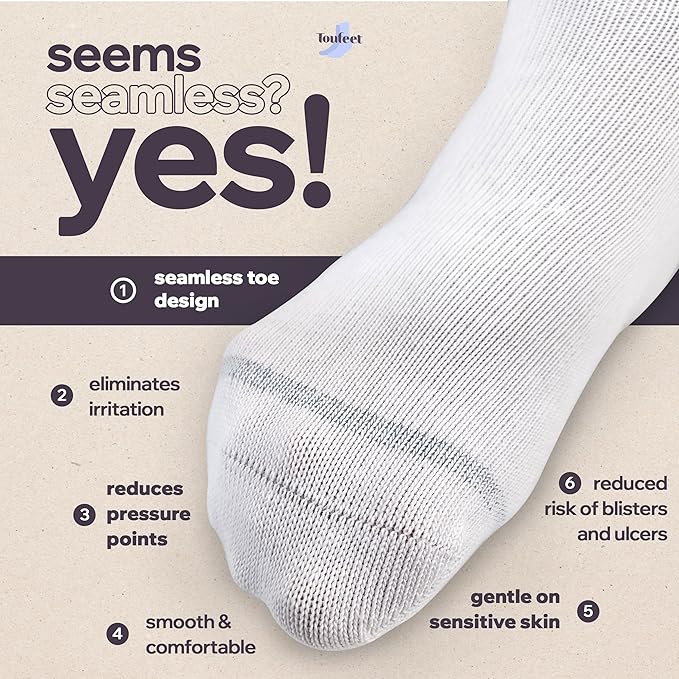 Extra Wide Athletic Socks By Toufeet