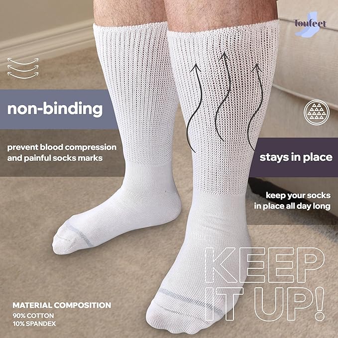 Extra Wide Athletic Socks By Toufeet