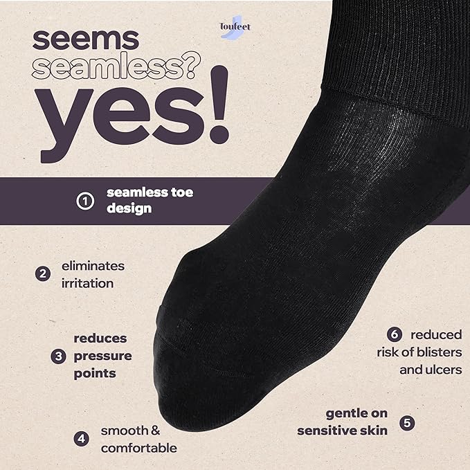 Extra Wide Dress Socks By Toufeet