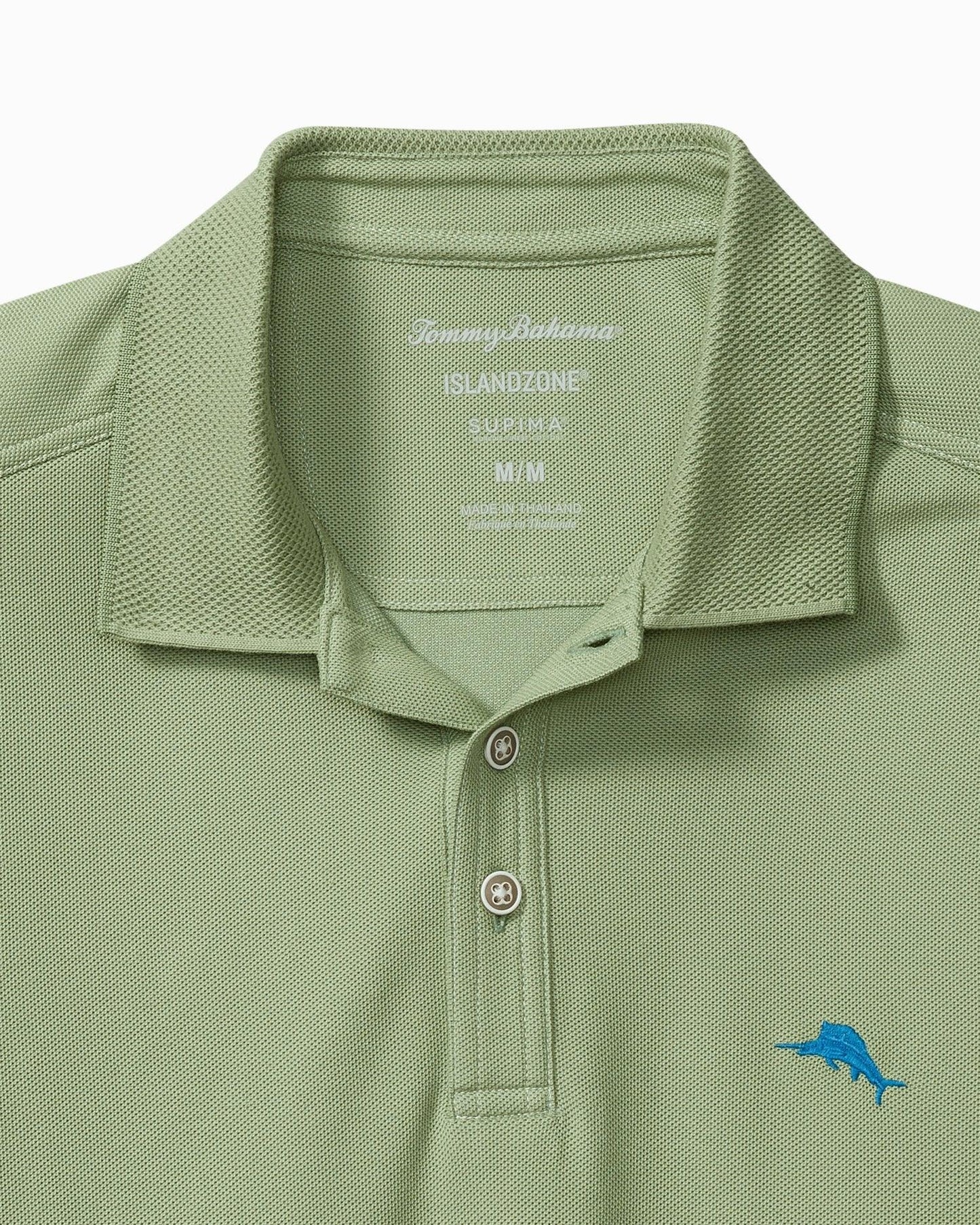 Tommy Bahama Emfielder IslandZone Polo Grass - Hajjar's Big & Tall Mens Clothing