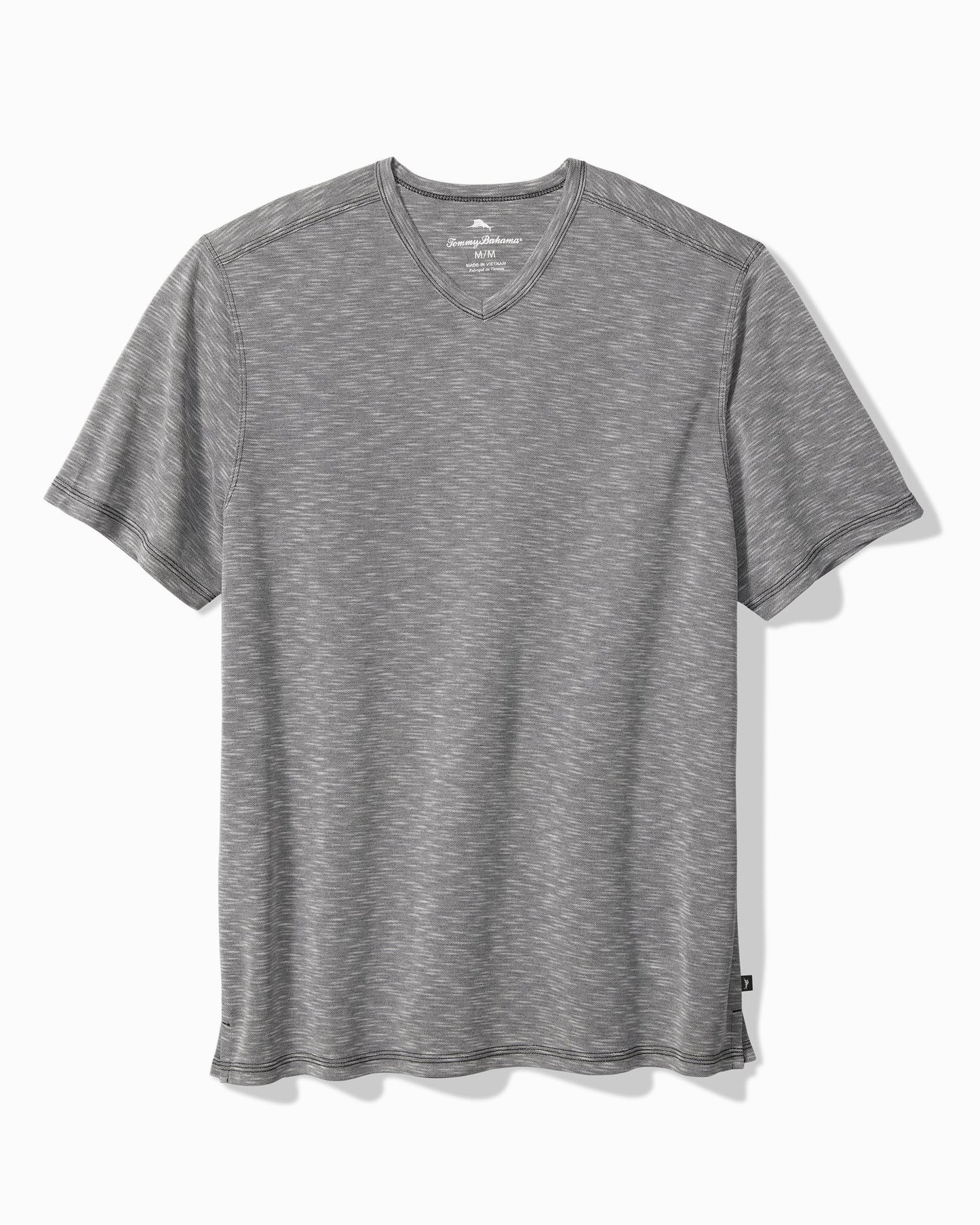 Tommy Bahama Cape Cayo V-Neck Tee Coal