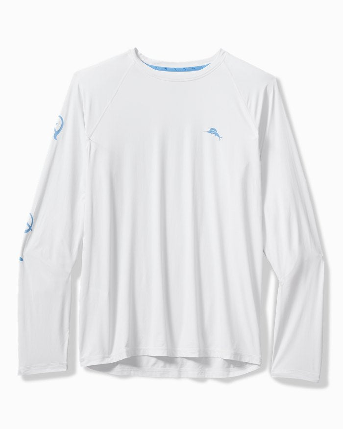 Tommy Bahama Chill Time Surf IslandZone® Rash Guard White