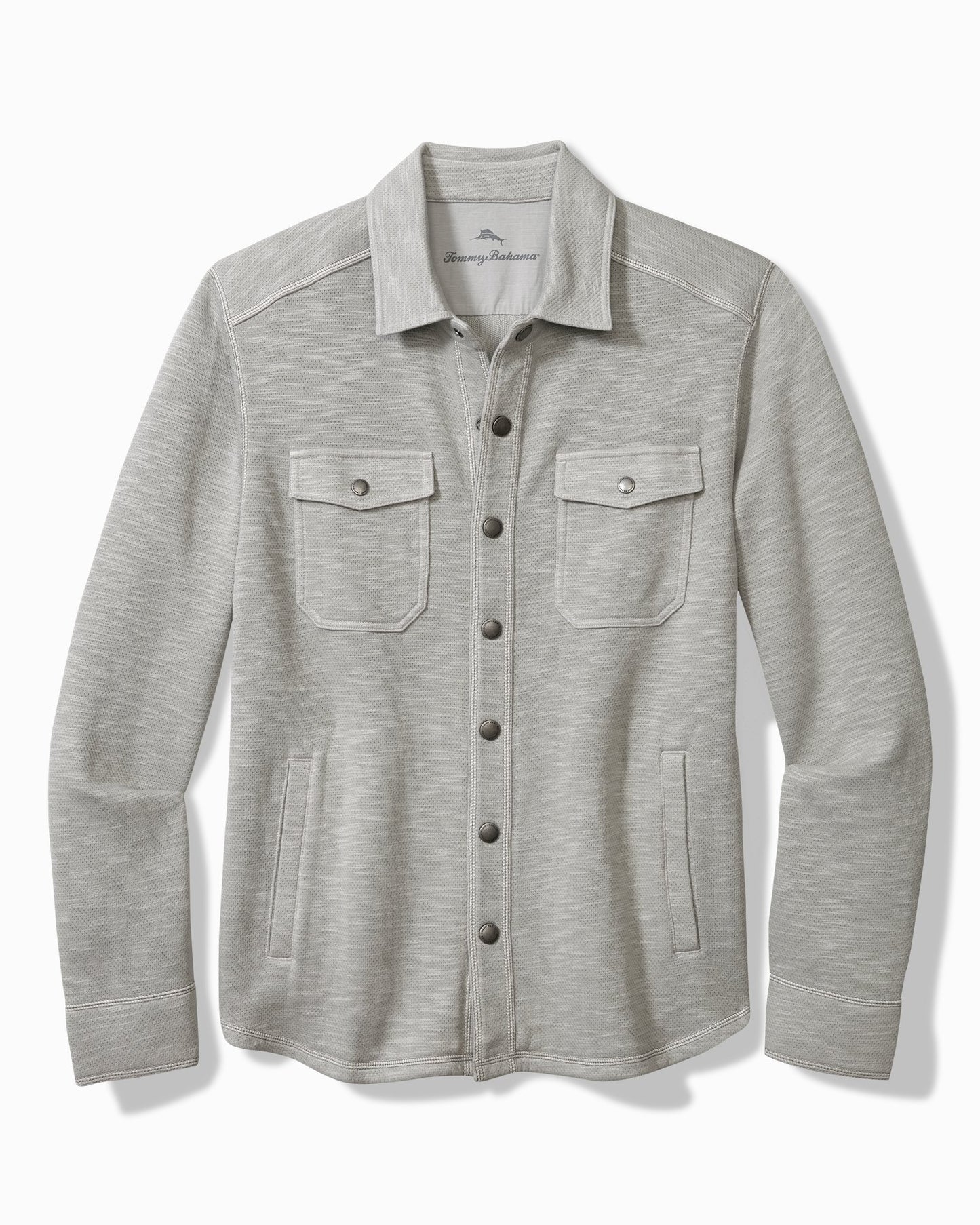 Tommy Bahama Trinidad CPO Shirt Jacket Smoke Grey