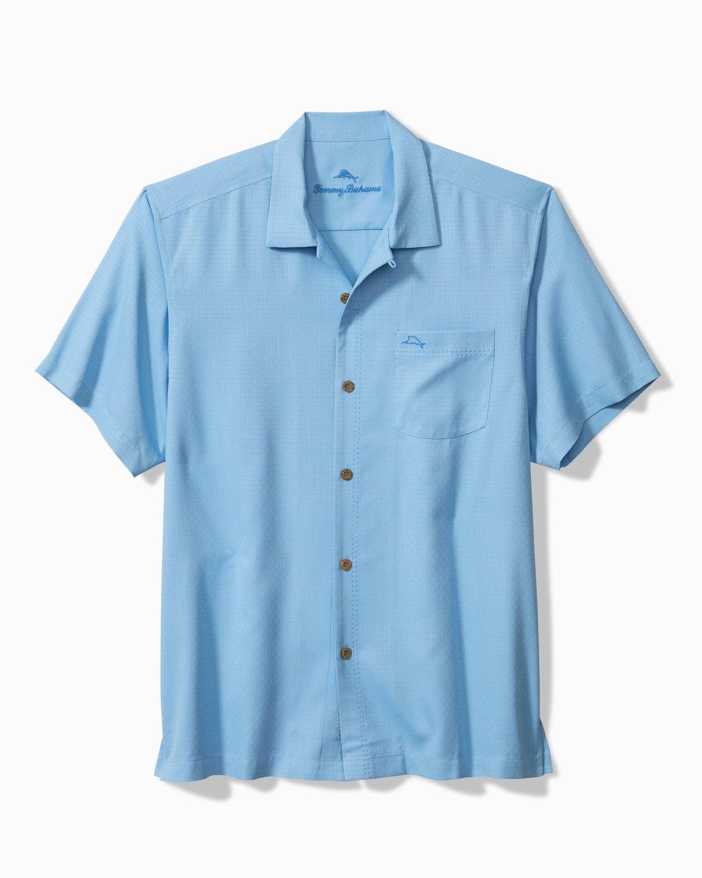 Tommy Bahama Coastal Breeze Check IslandZone Camp Shirt Breaker - Hajjar's Big & Tall Mens Clothing