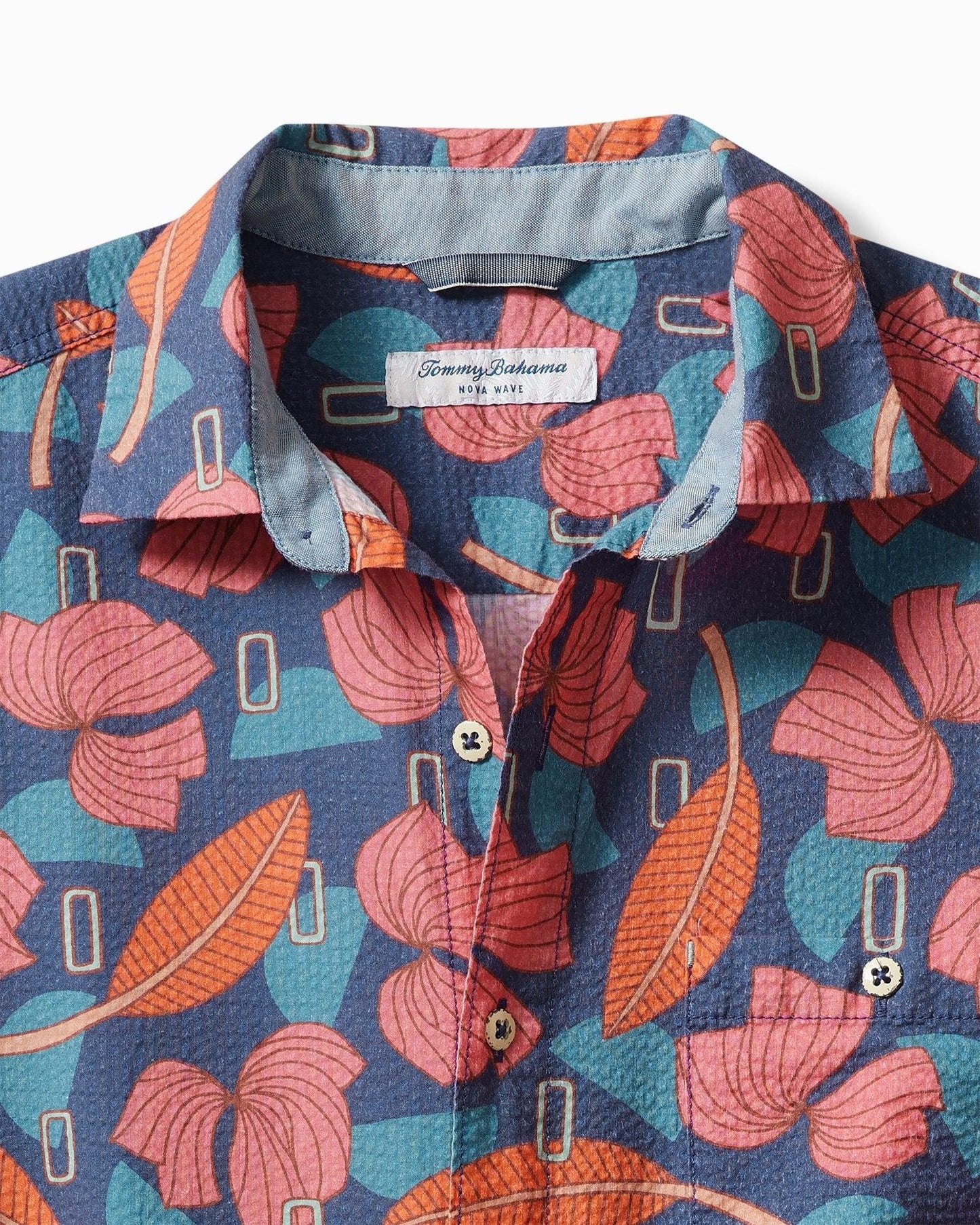 Tommy Bahama Nova Wave Aloha Tropics Short-Sleeve Shirt - Hajjar's Big & Tall Mens Clothing