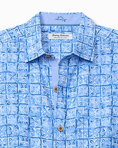Tommy Bahama Coastal Ease Carrico Tiles IslandZone® Camp Shirt