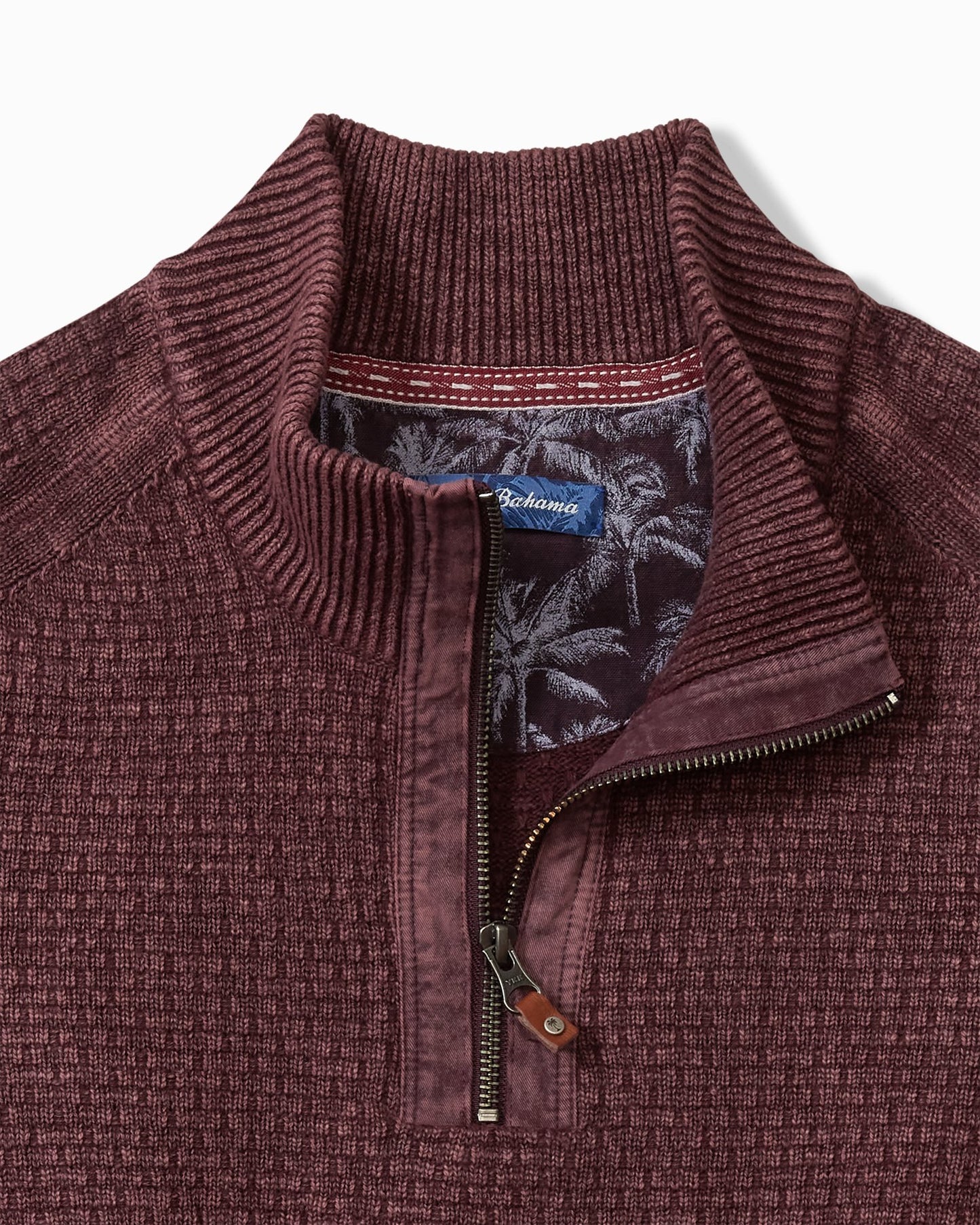 Tommy Bahama Sunbreak Half-Zip Sweater Chestnut