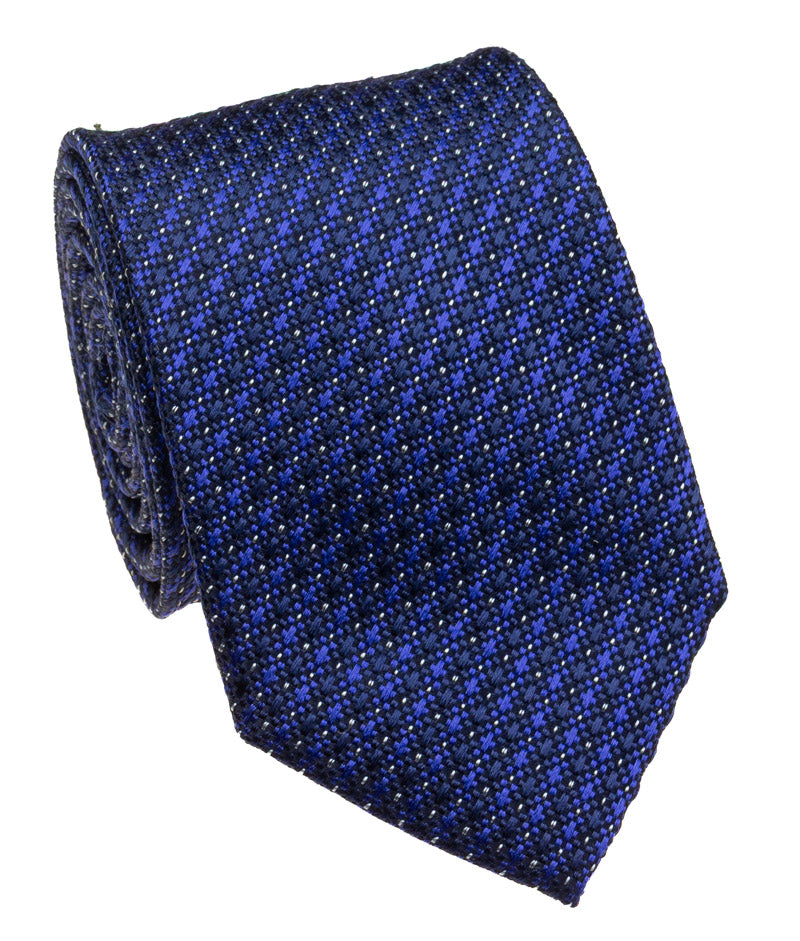 Bocara Silk XL Necktie Blue Print