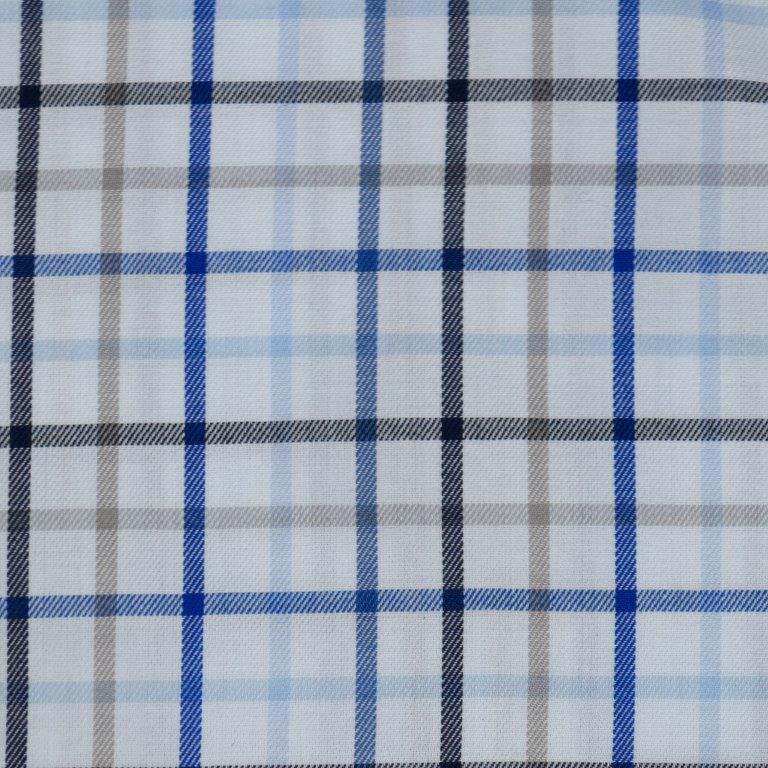 FX Fusion Long Sleeve Woven Shirt Blue Multi Check