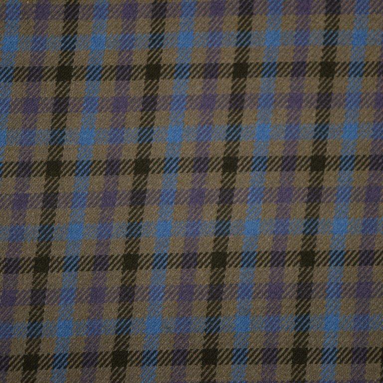 FX Fusion Easy Care Cotton Poly Woven Shirt Grey/Royal/Purple Check - Hajjar's Big & Tall Mens Clothing