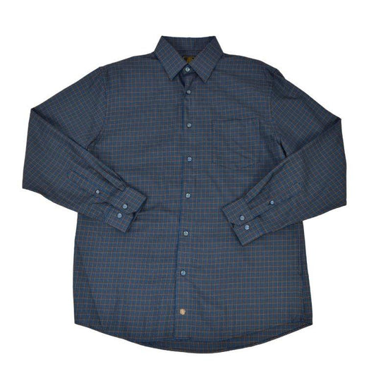 FX Fusion Easy Care Cotton Poly Woven Shirt Brown/Black Check