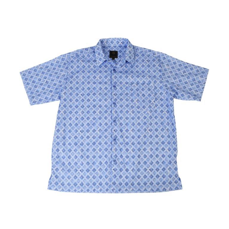 FX Fusion Short Sleeve Cotton Sport Shirt Mini Blue