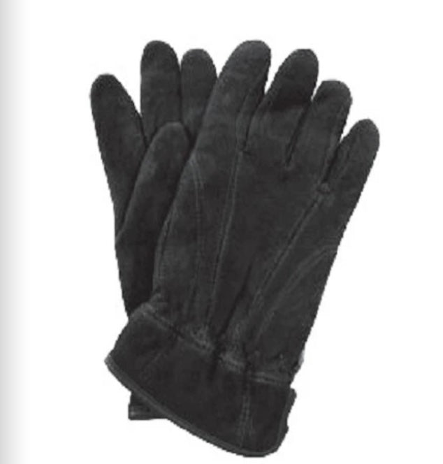 Men’s Deer Suede Black Gloves