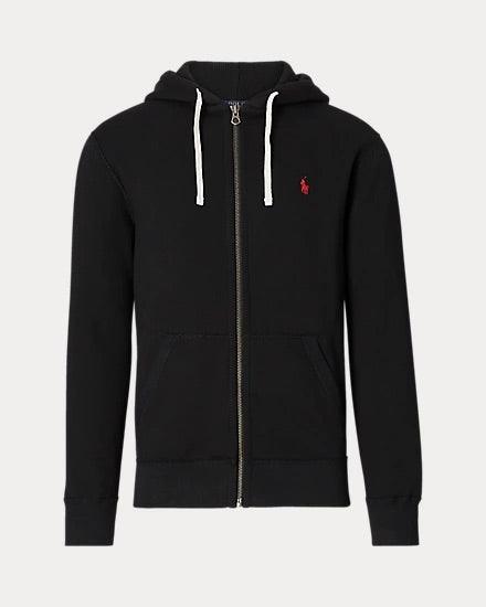 Polo Ralph Lauren Fleece Full Zip Sweatshirt Black - Hajjar's Big & Tall Mens Clothing