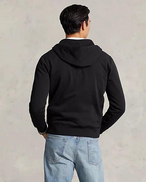 Polo Ralph Lauren Fleece Full Zip Sweatshirt Black - Hajjar's Big & Tall Mens Clothing