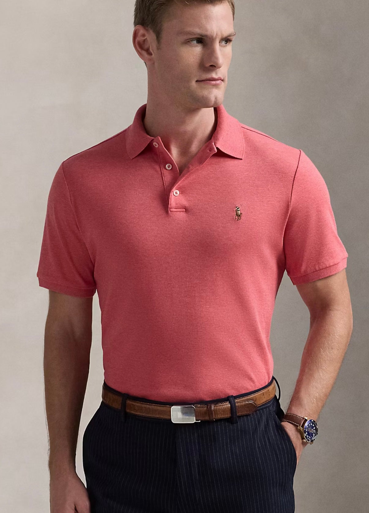 Polo Ralph Lauren Short-Sleeve Soft Touch Polo Highland Rose