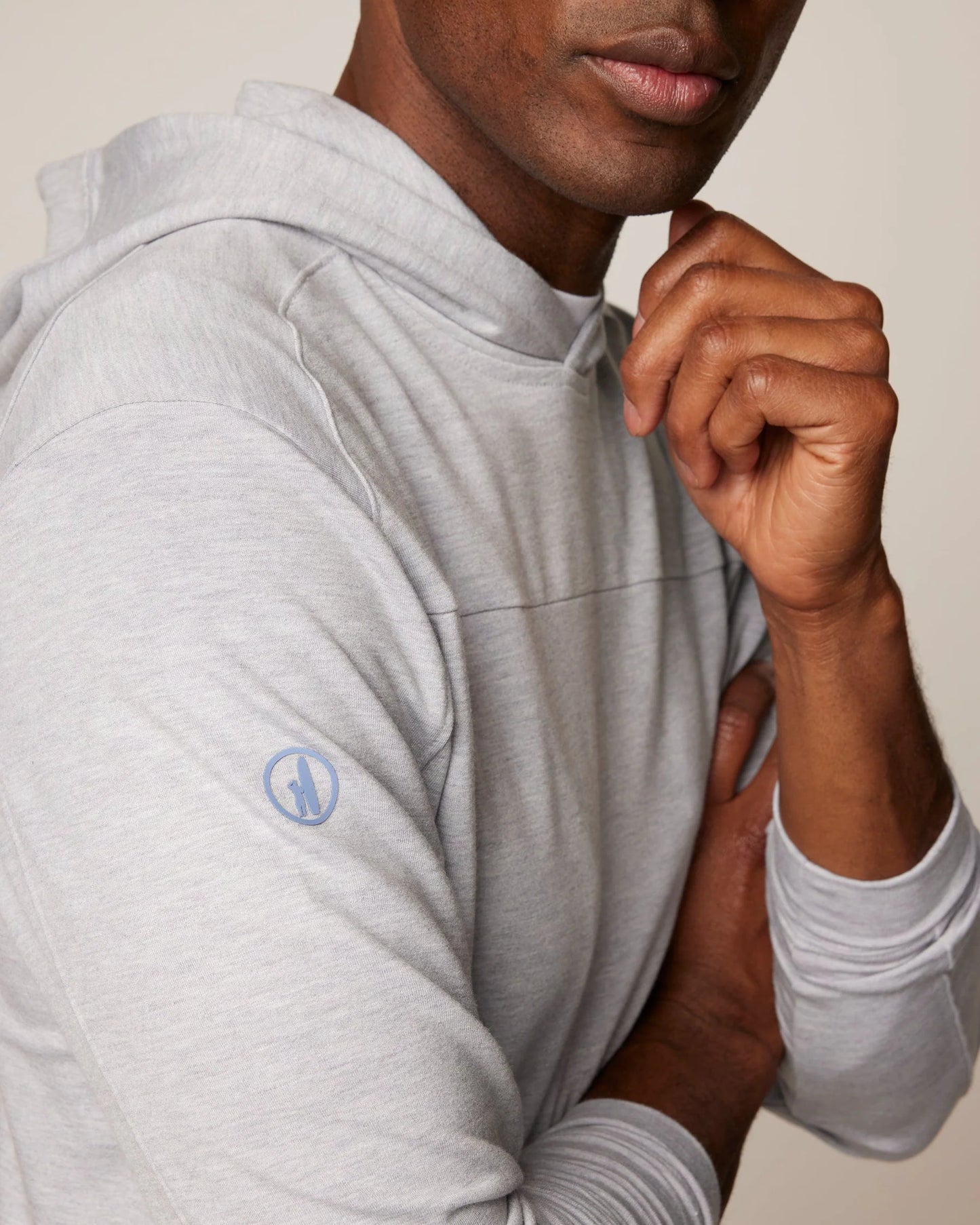 Johnnie-O Remmy Lightweight Performance Hoodie Seal