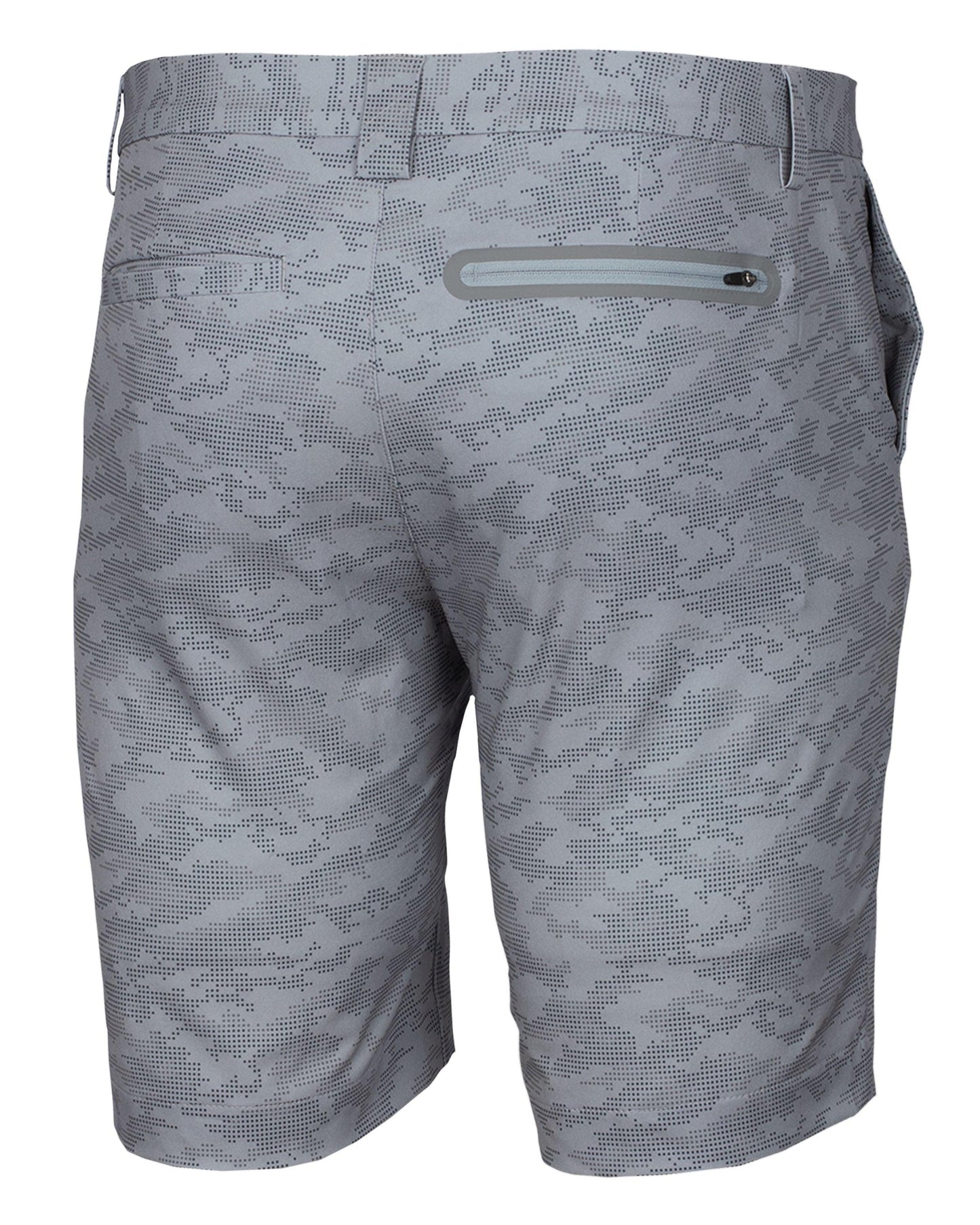 Cutter & Buck Bainbridge Sport Short Camo Print Polished Grey - Hajjar's Big & Tall Mens Clothing