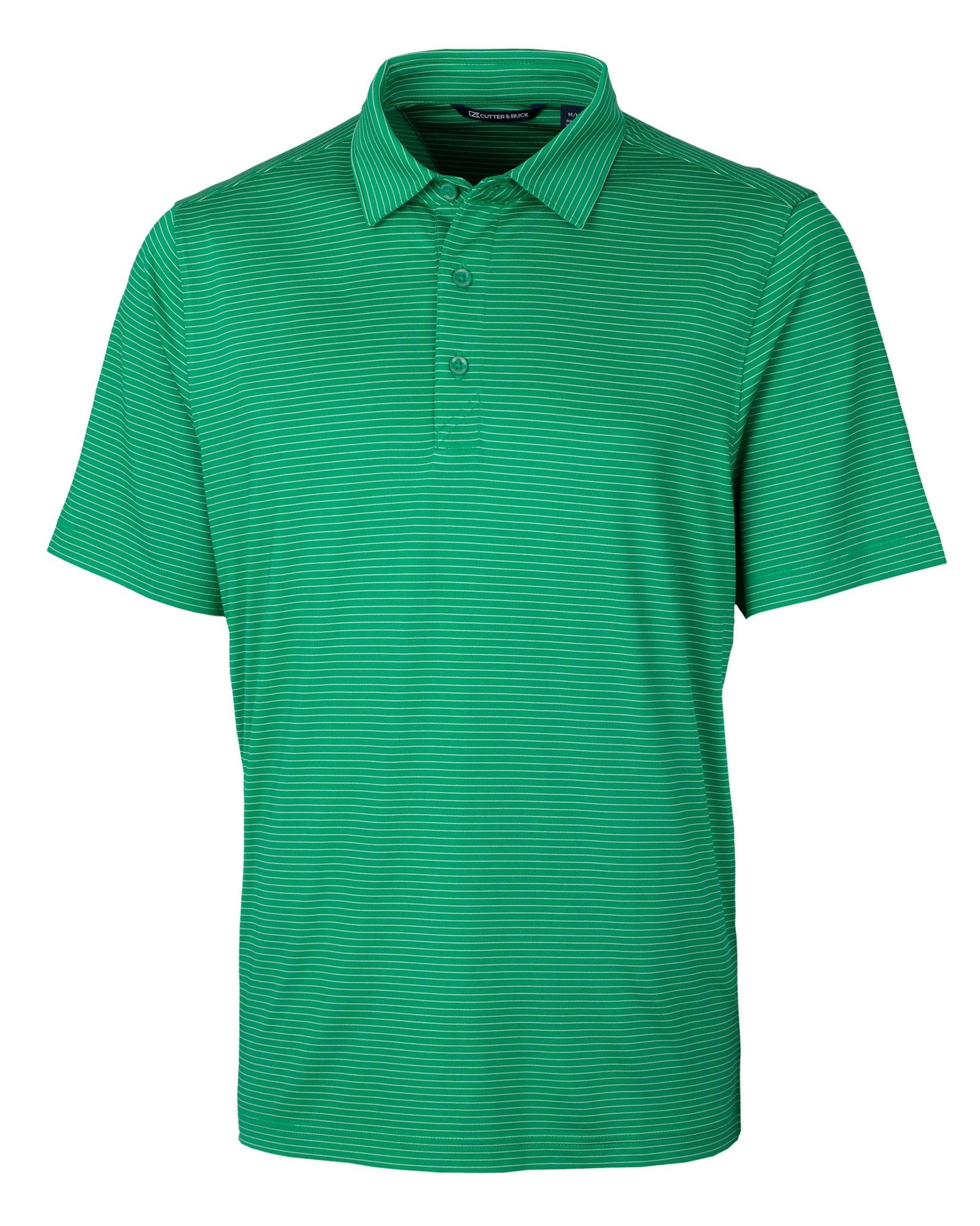 Cutter & Buck Forge Pencil Stripe Kelly Green - Hajjar's Big & Tall Mens Clothing