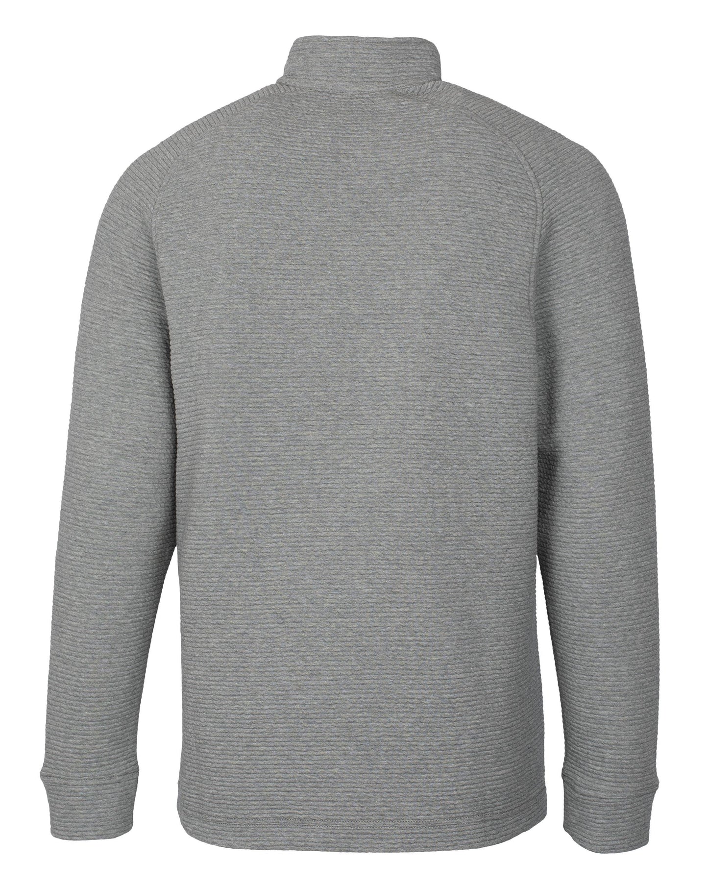 Cutter & Buck Coastal Half Zip Grey - Hajjar's Big & Tall Mens Clothing