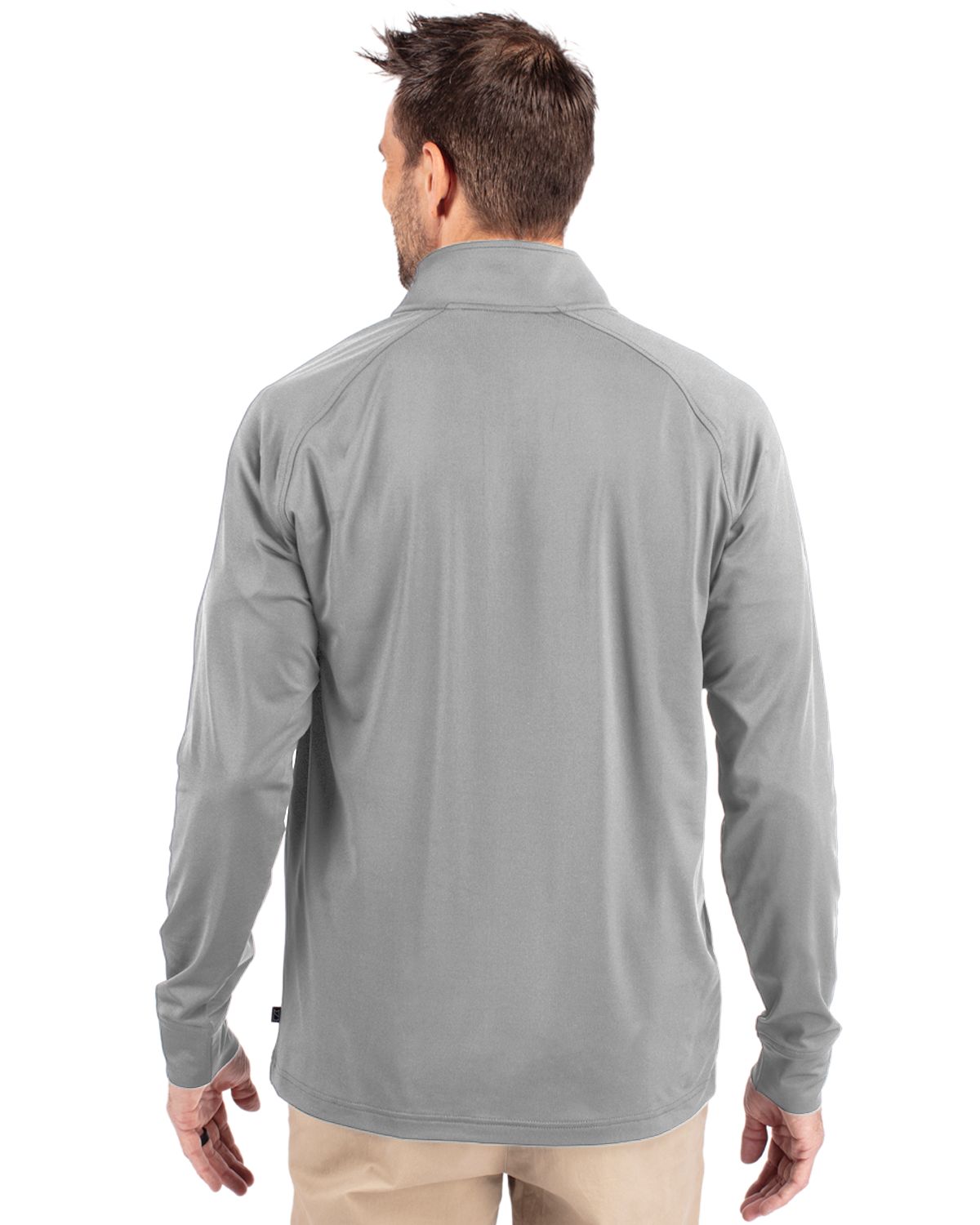Cutter & Buck Adapt Eco Knit Stretch Quarter Zip Pullover Polished
