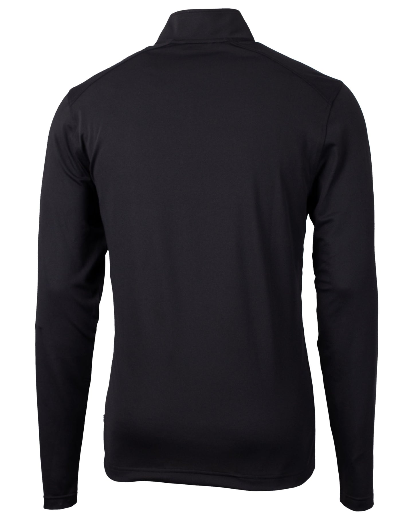 Cutter & Buck Virtue Eco Pique Quarter Zip Pullover Black - Hajjar's Big & Tall Mens Clothing