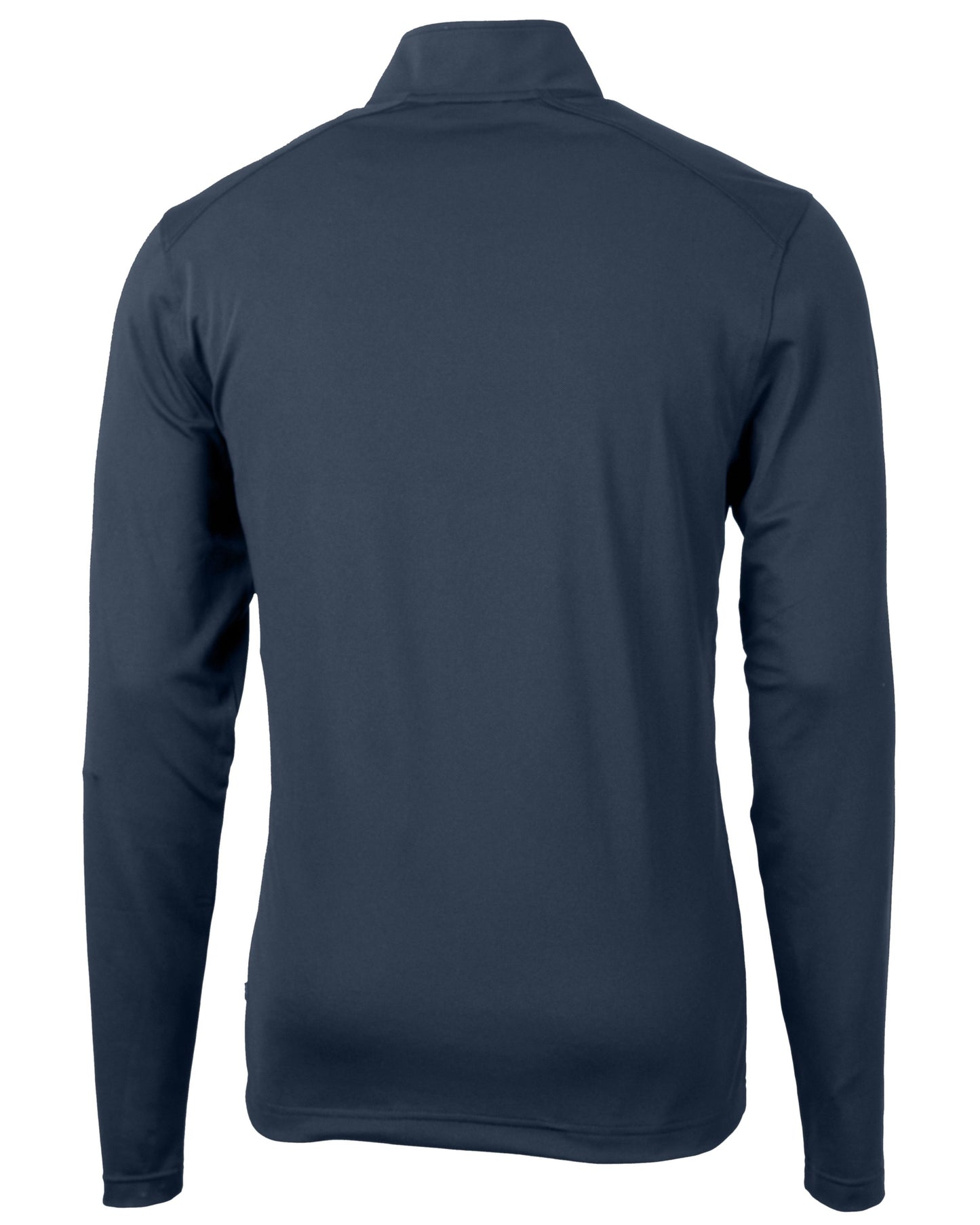Cutter & Buck Virtue Eco Pique Quarter Zip Pullover Navy Blue - Hajjar's Big & Tall Mens Clothing
