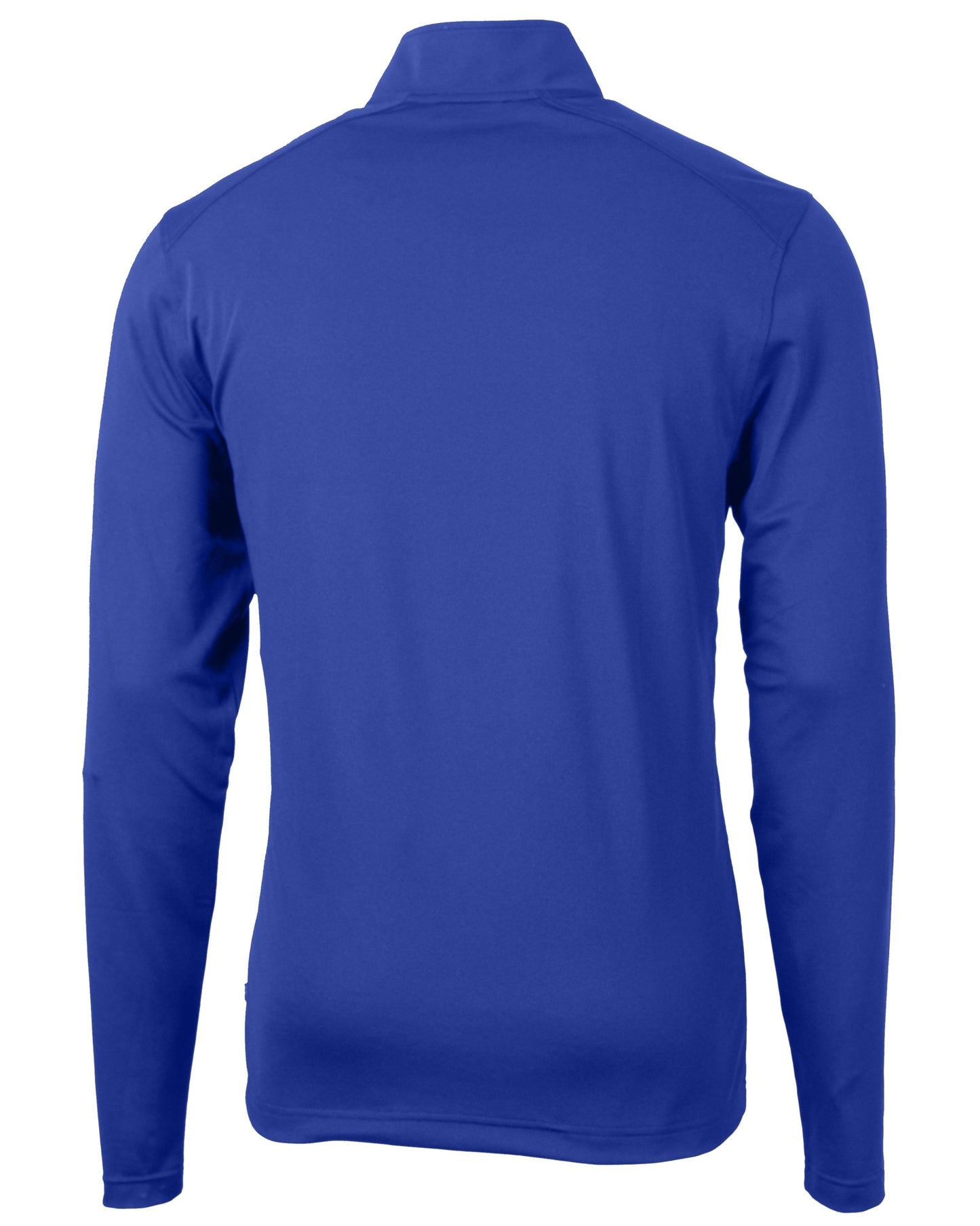 Cutter & Buck Virtue Eco Pique Quarter Zip Pullover Tour Blue - Hajjar's Big & Tall Mens Clothing