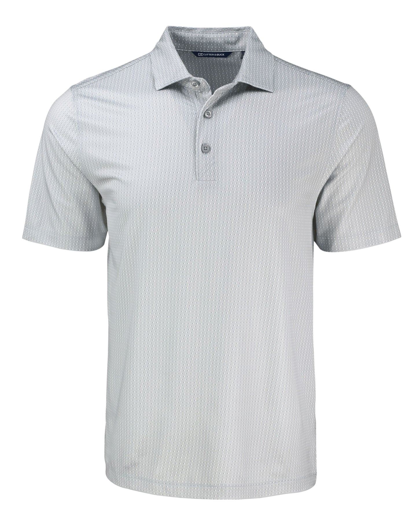 Cutter & Buck Pike Eco Shadow Check Print Polo Polished