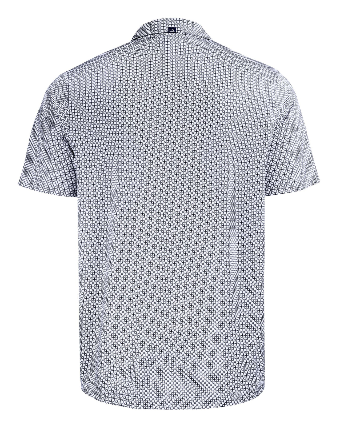 Cutter & Buck Pike Eco Diamond Dot Print Black - Hajjar's Big & Tall Mens Clothing