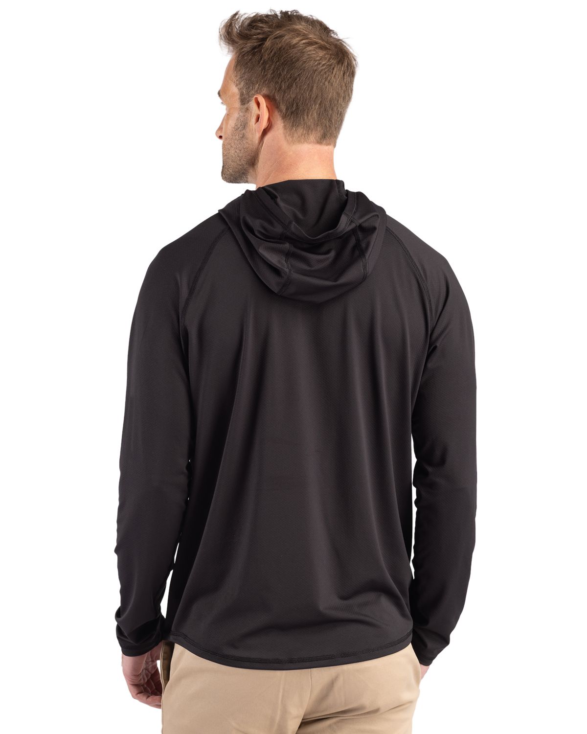 Cutter & Buck Featherlight Stretch Hooded Pullover Black