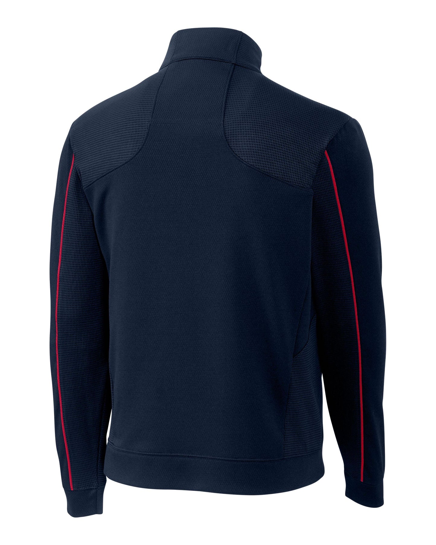 Cutter & Buck DryTec Edge Half Zip Navy Blue/Cardinal Red