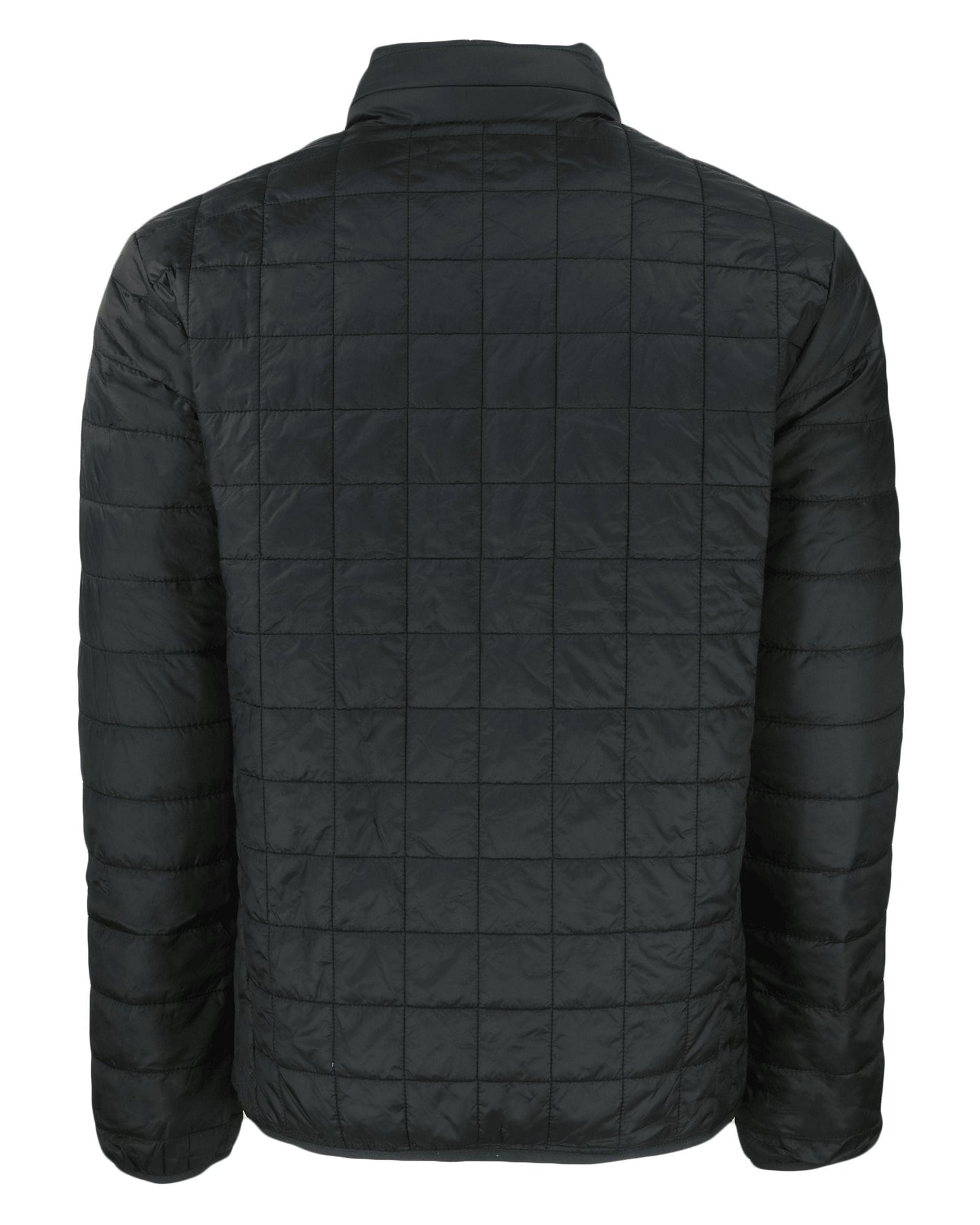 Cutter & Buck Rainier PrimaLoft Eco Insulated Puffer Jacket Black - Hajjar's Big & Tall Mens Clothing