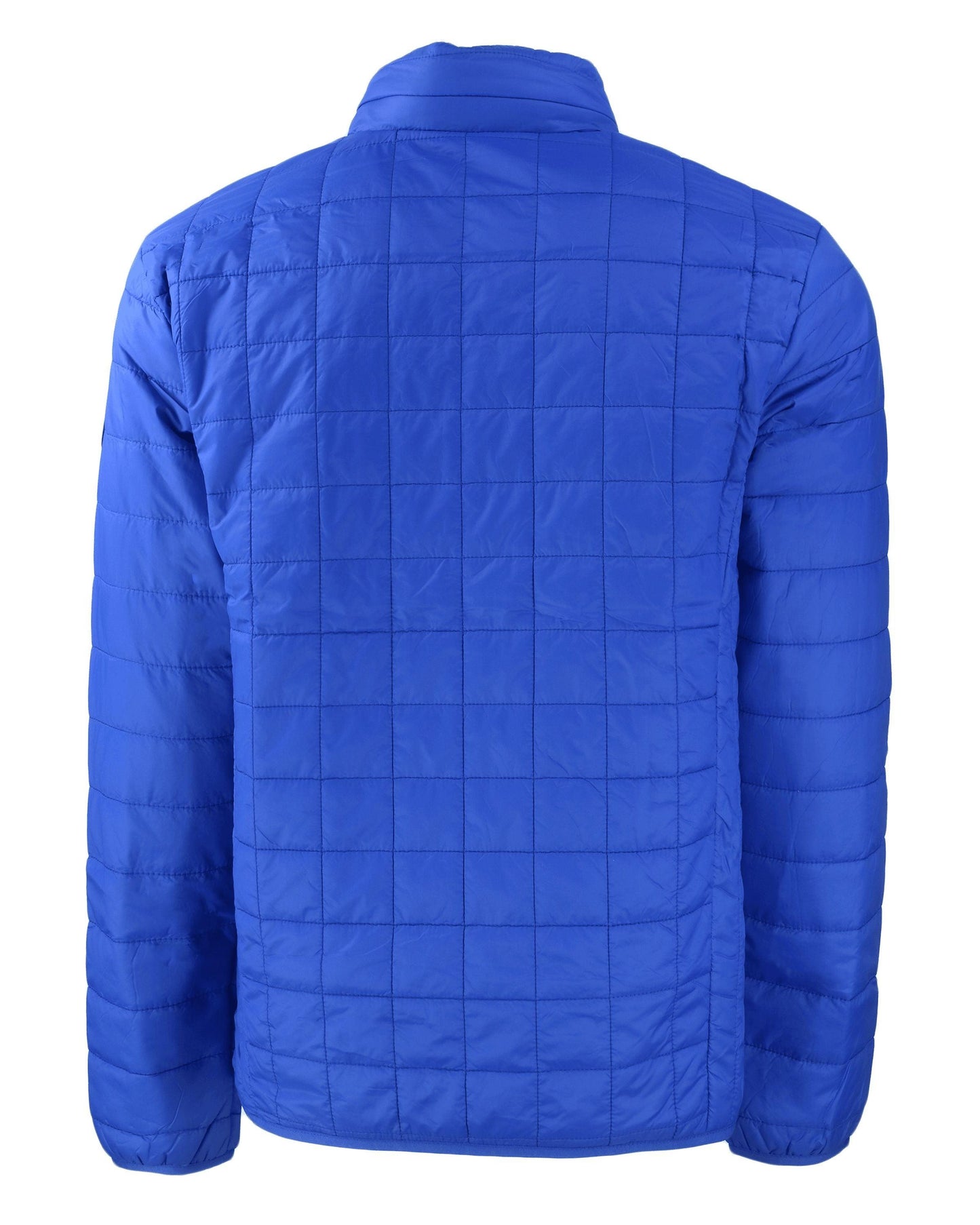 Cutter & Buck Rainier PrimaLoft Eco Insulated Puffer Jacket Royal Blue - Hajjar's Big & Tall Mens Clothing