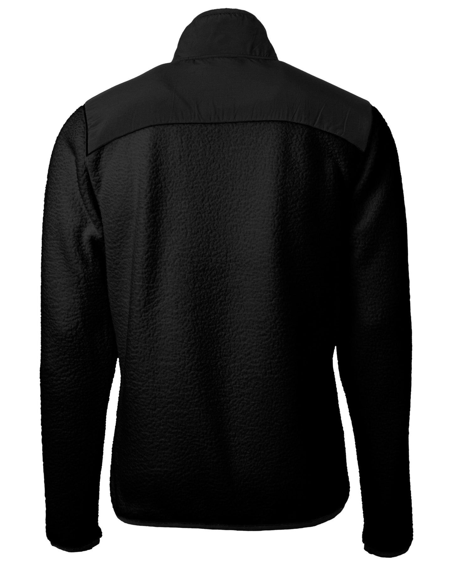 Cutter & Buck Cascade Eco Sherpa Fleece Jacket Black - Hajjar's Big & Tall Mens Clothing