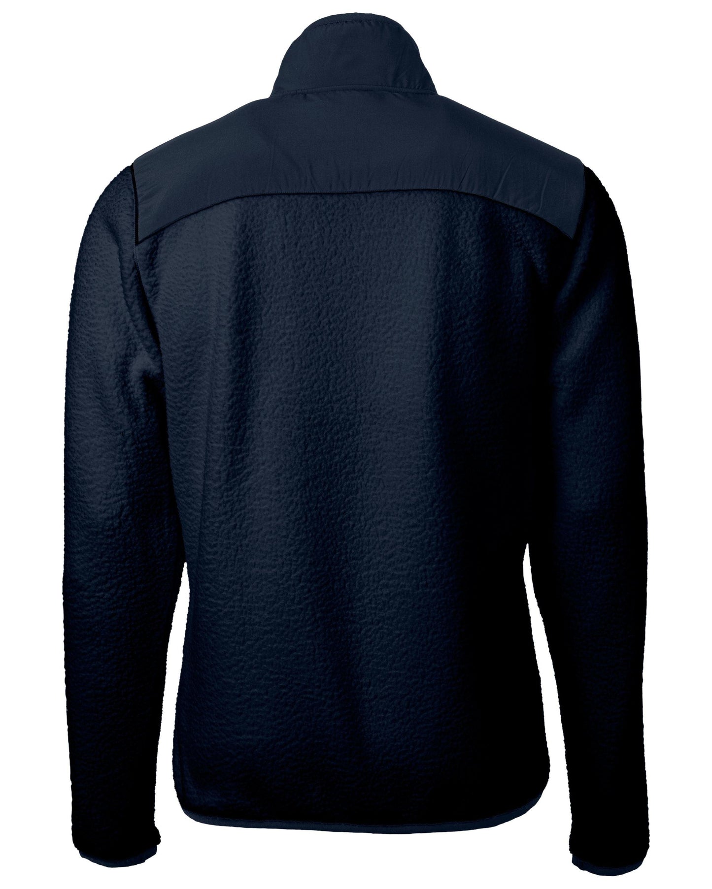 Cutter & Buck Cascade Eco Sherpa Fleece Jacket Navy Blue - Hajjar's Big & Tall Mens Clothing