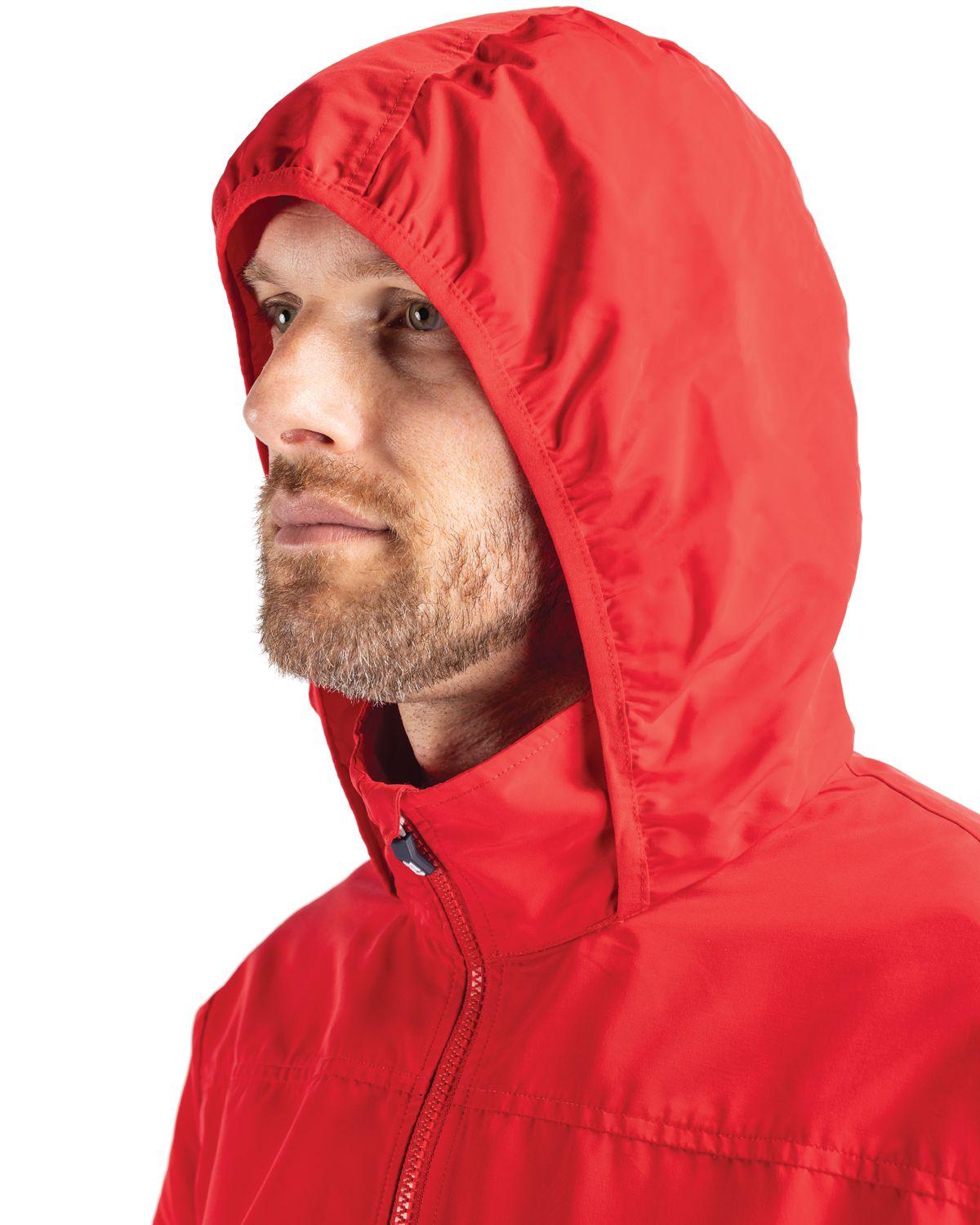 Cutter & Buck Charter Eco Knit Recycled Full-Zip Jacket Red - Hajjar's Big & Tall Mens Clothing