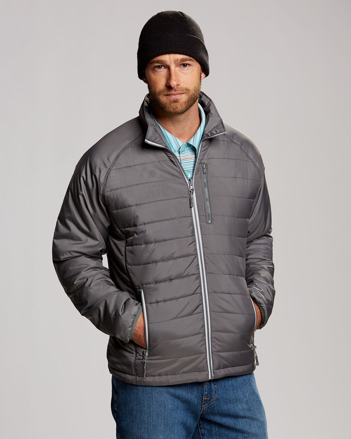 Cutter & Buck Barlow Pass Jacket Grey – Hajjar's Big & Tall Mens