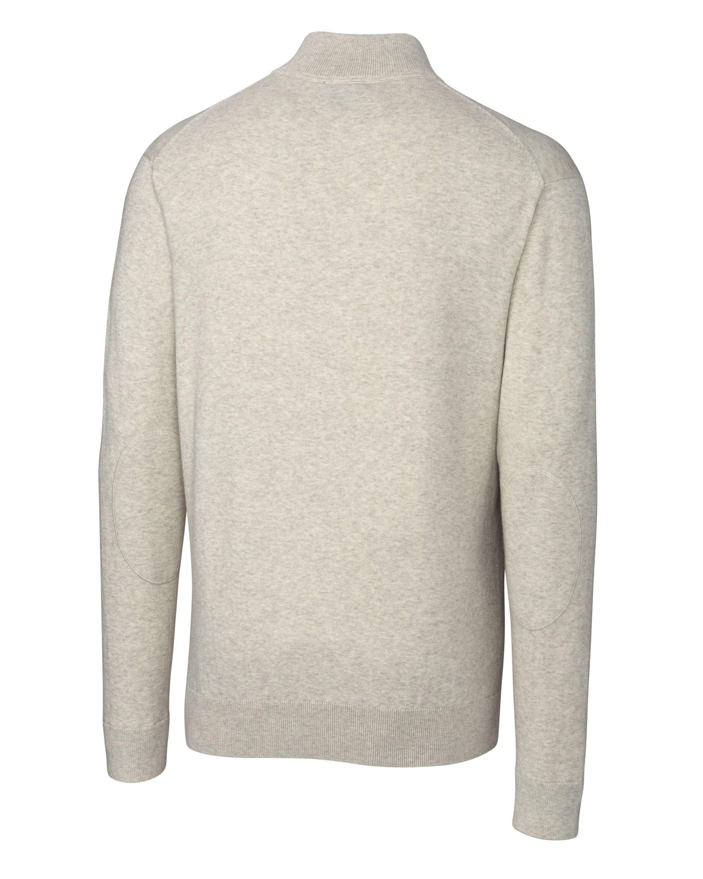 Cutter & Buck Lakemont 1/4 Zip Sweater Oatmeal Heather - Hajjar's Big & Tall Mens Clothing