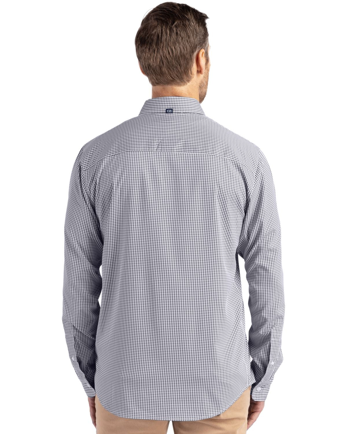 Cutter & Buck Skyline Gingham Dress Shirt Black/White