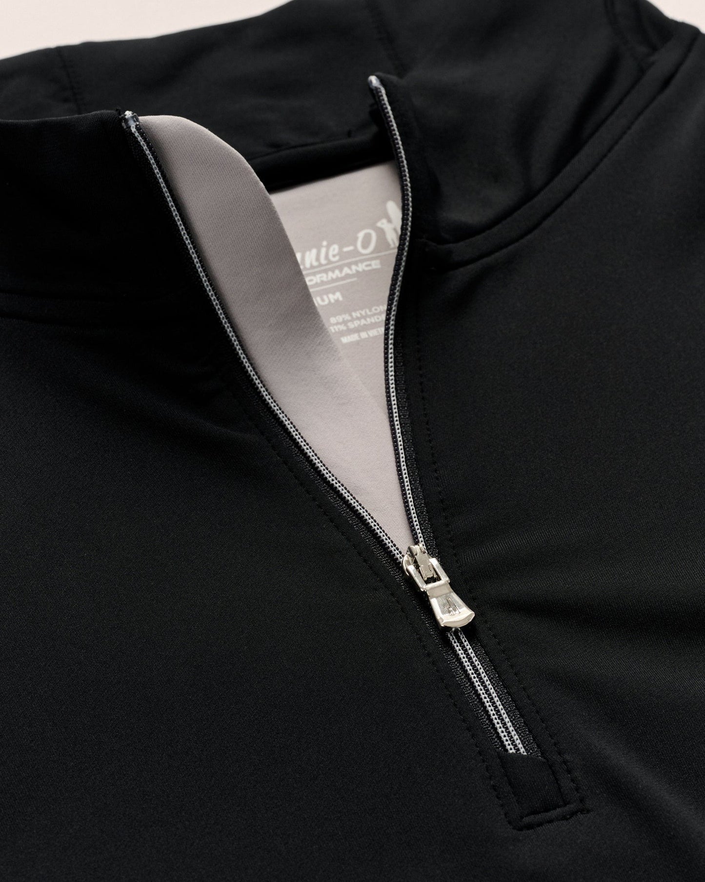 Johnnie-O Motion Performance Quarter Zip Black