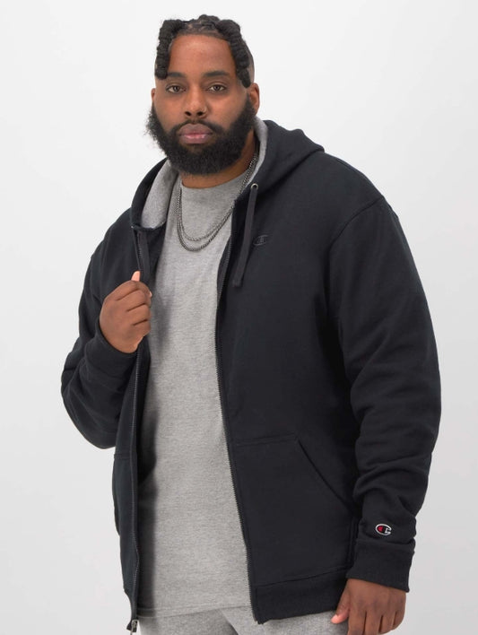 Champion Powerblend Fleece Full Zip Hoodie Black