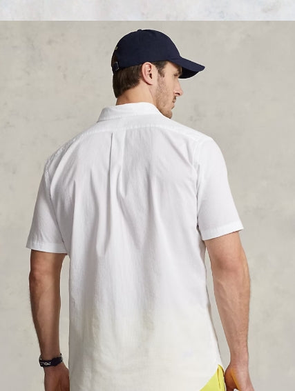 Polo Ralph Lauren Short-Sleeve Seersucker Shirt White