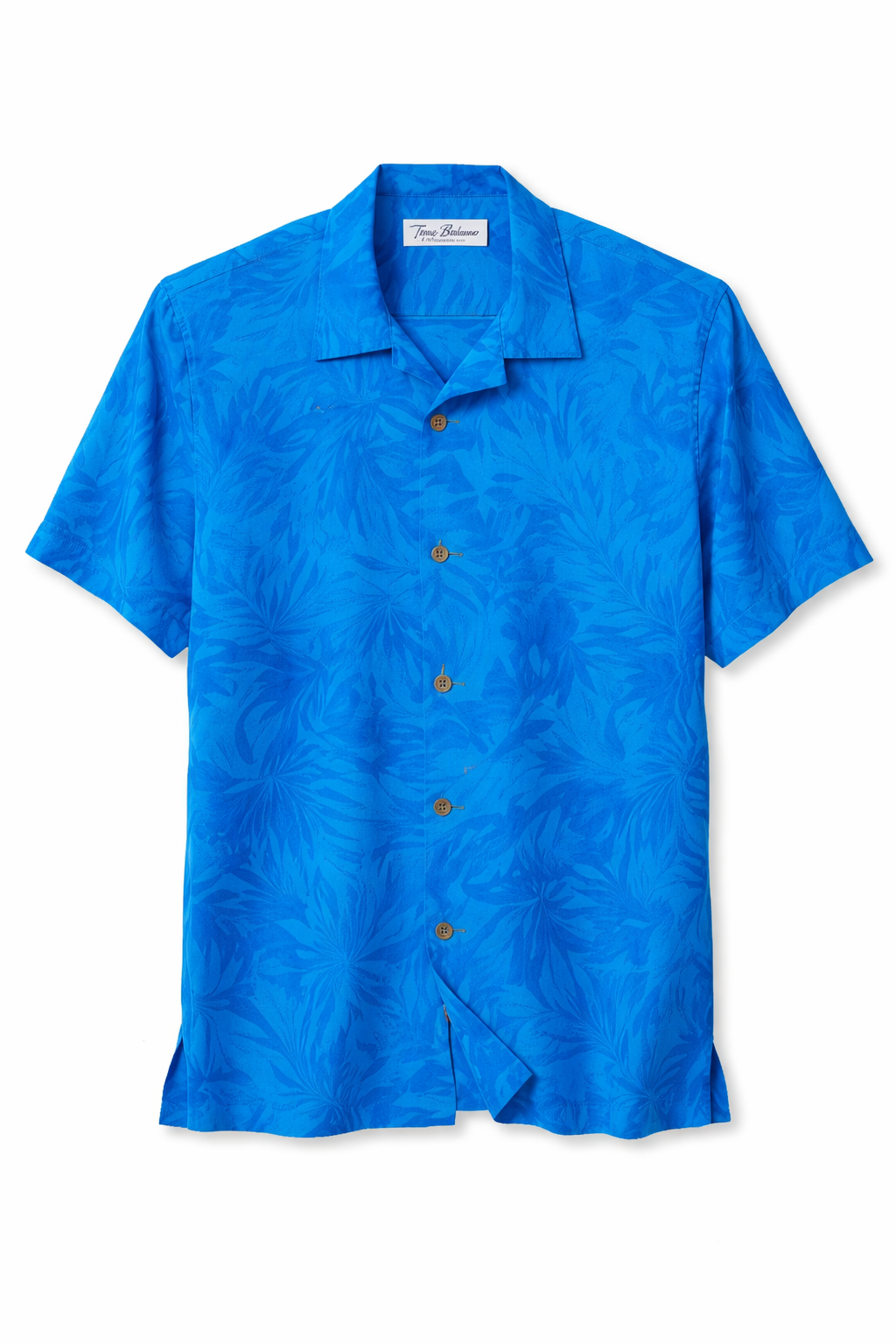 Tommy Bahama Coastal Ease Botanic Camp Shirt in Turkish Sea